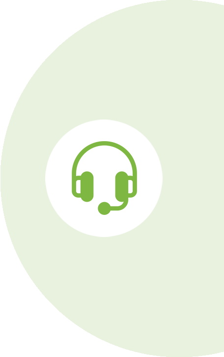 support icon in the form of a headset